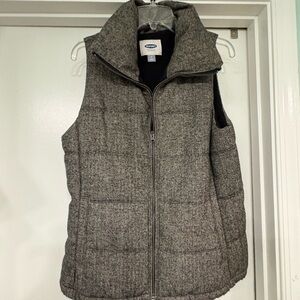 Old Navy Charcoal Quilted Vest